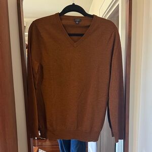 J. Crew Men's Brown V-Neck Sweater